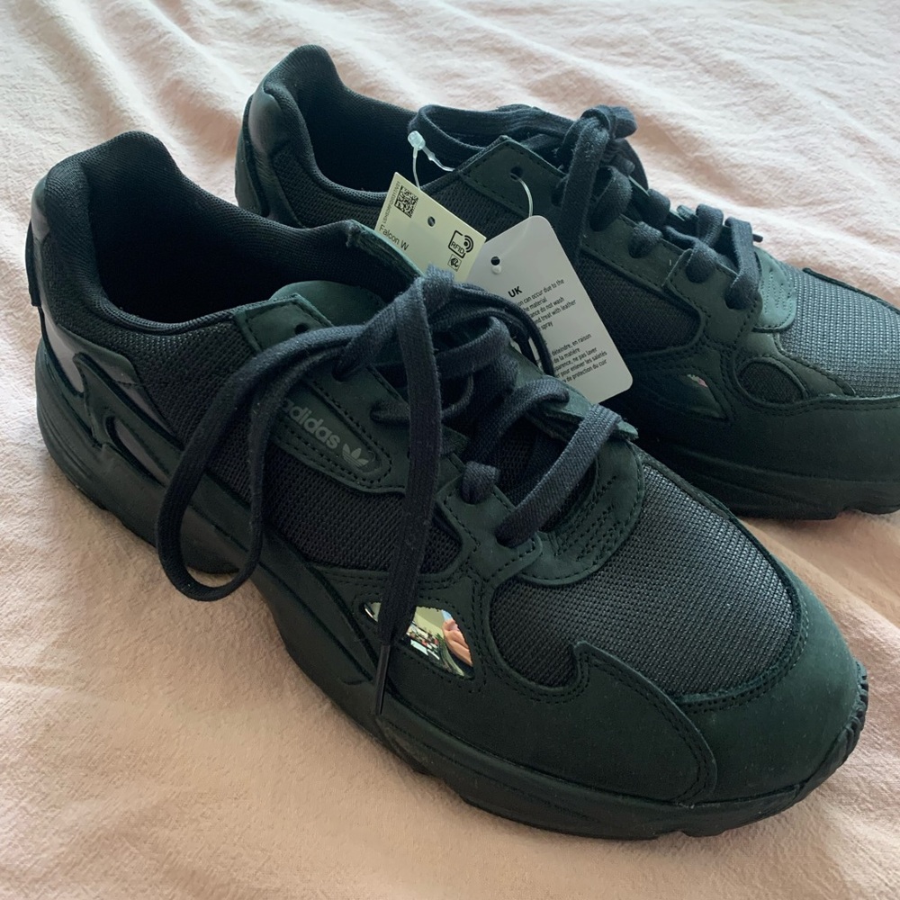 Adidas Falcon Black Chunky Sneakers